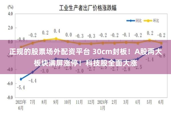 正规的股票场外配资平台 30cm封板！A股两大板块满屏涨停！科技股全面大涨